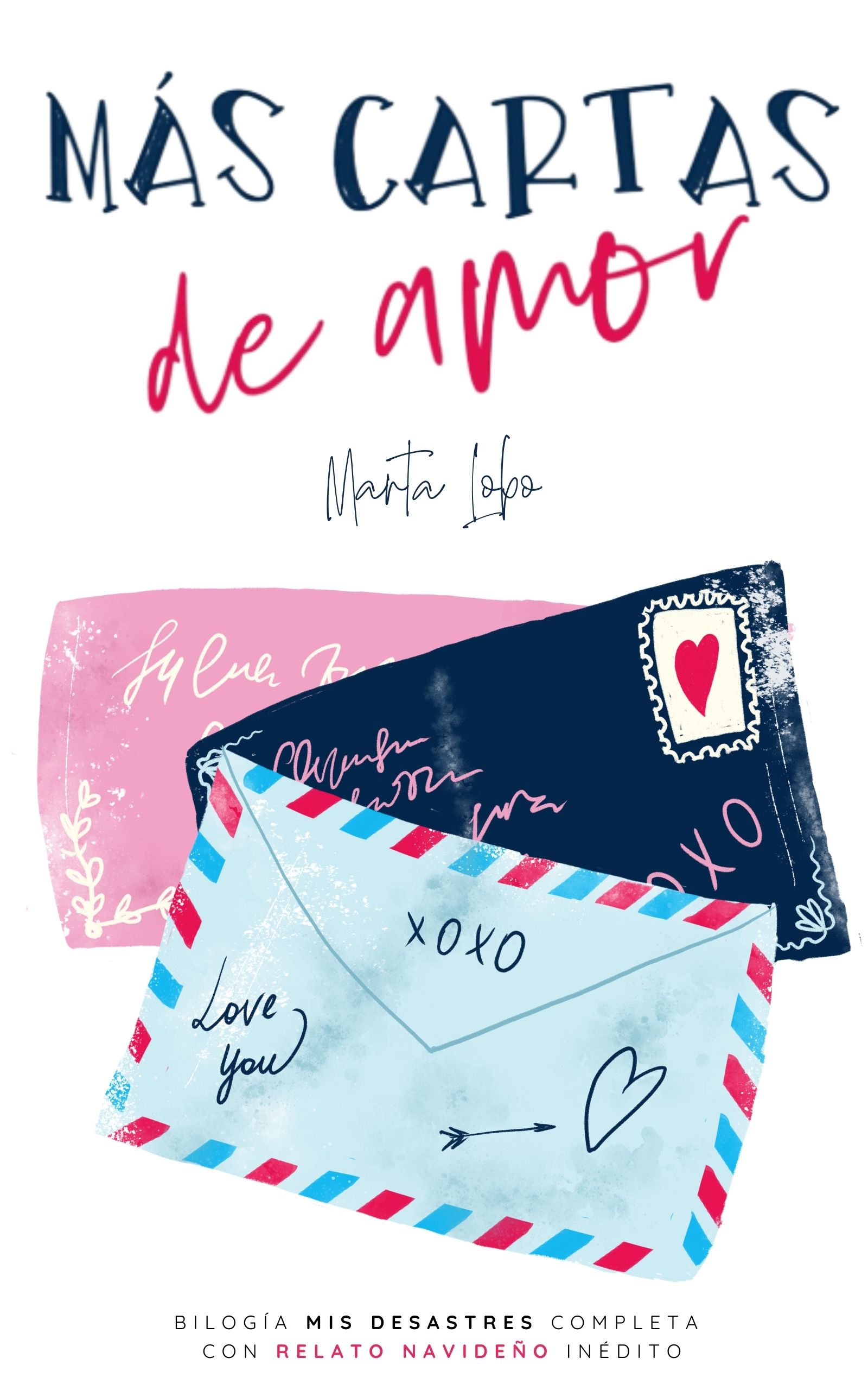 Portada de "Más cartas de amor", novela de Marta Lobo