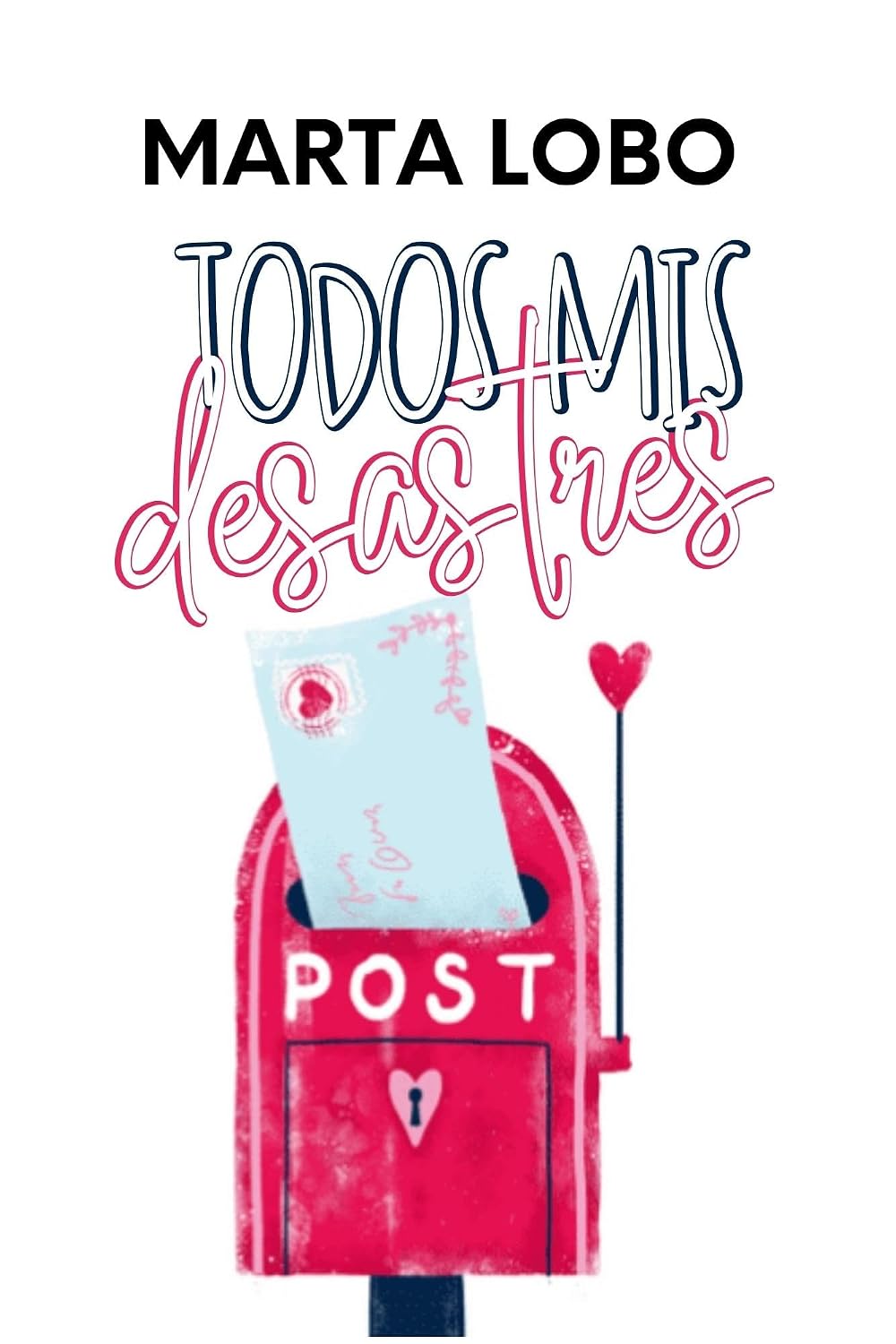 Portada de "Todos mis desastres", novela de Marta Lobo